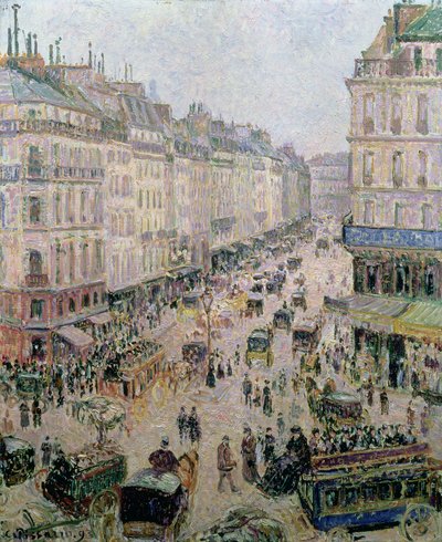 Rue Saint-Lazare, Paris, Helles Wetter, 1893 von Camille Jacob Pissarro